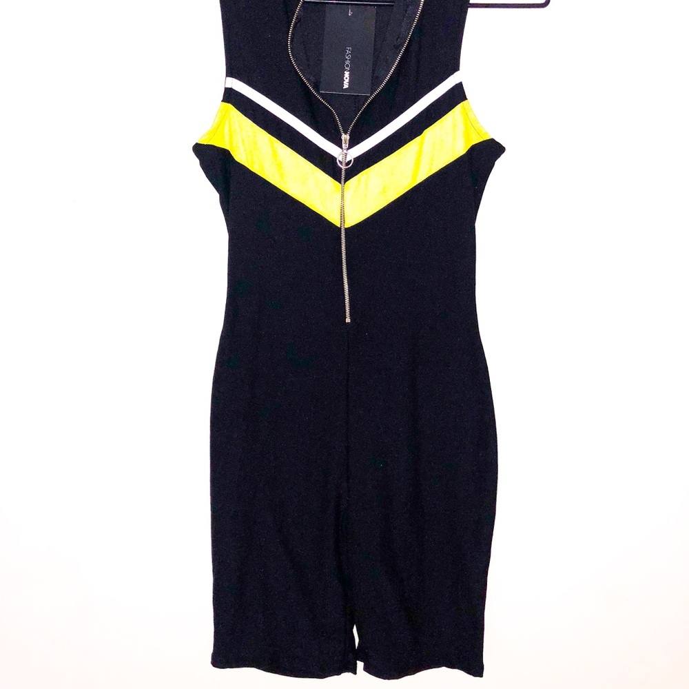 “RS7” zip romper